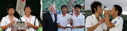 Hsieh et Yang vainqueurs à  Osaka, Melbourne et Wimbledon photos source ITF