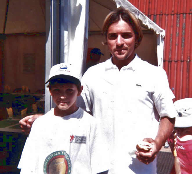 TC Obernai interclubs juin 2001 avec Arnaud Clément