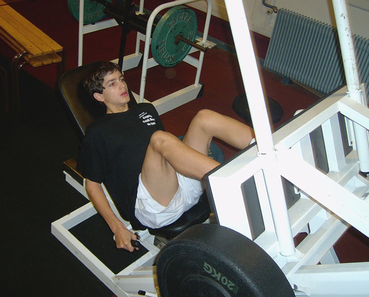 Musculation au CREPS  décembre 2006